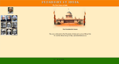 Desktop Screenshot of pastpresidentsofindia.indiapress.org