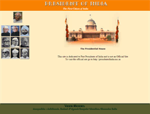 Tablet Screenshot of pastpresidentsofindia.indiapress.org