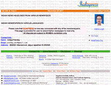 Tablet Screenshot of aditya.indiapress.org